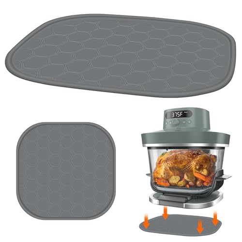 Heat-Resistant Silicone Mat for Ninja Crispi Pro 6-in-1 Glass Air Fryer, Anti-Slip Countertop Protector