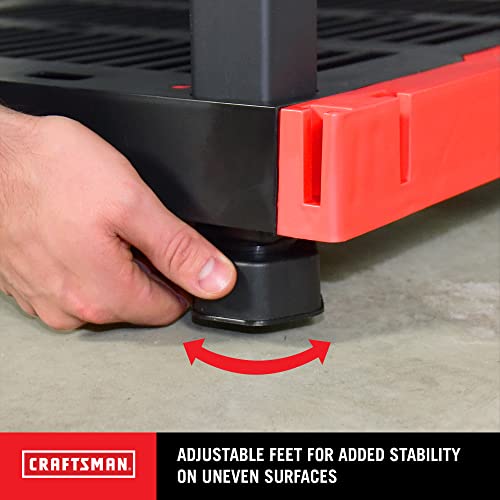 CX Craftsman 4-Tier Heavy Duty Plastic Garage Storage Shelves