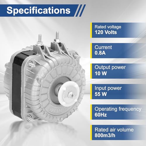 120V AC Fan Motor 1550rpm for Refrigeration & Cooling Equipment