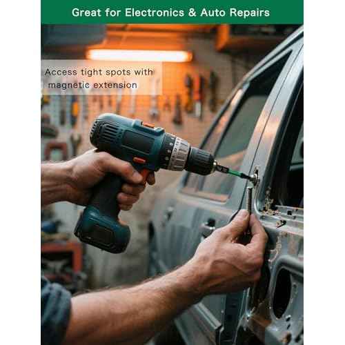 Drill Screwdriver Bit Set, 10 PCS S2 Steel Drill Bit Set, Magnetic Tips for Impact Driver with PH, PZ & Star Head Tips, 1/4" Hex Shank for Power Tools, Home Projects & DIY