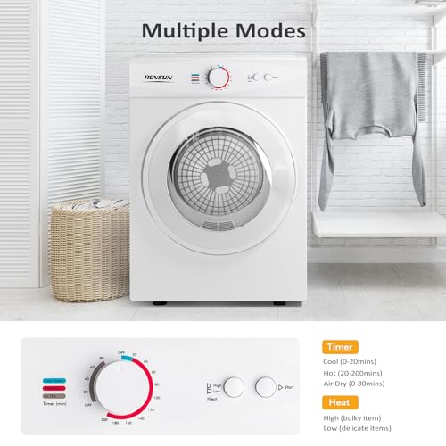ROVSUN 1.8 Cu Ft Portable Washer & 17.8LBS Dryer Combo Set for Apartments