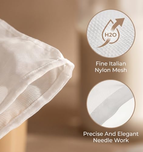 ValueBargain 6-Pack Nylon Strainer Bags for Juicing – 12x8 inch Mesh Cheese Cloth Bags