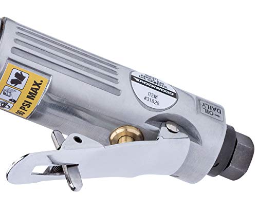 Eastwood Pneumatic Right Angle Die Grinder Kit 22000 RPM for Metal Grinding & Polishing