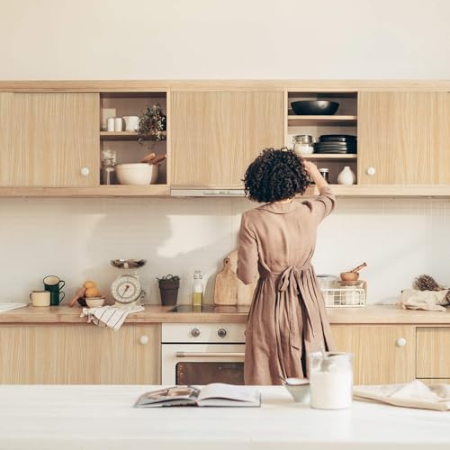 Heroad Light Wood Contact Paper Peel and Stick Wallpaper 11.8 x 78.7 inches for Cabinets & Counters