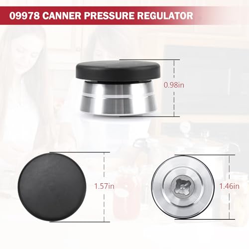 Presto Pressure Canner Regulator Weight 15lb - 09978 Replacement for 50294 50626 09913 (Silver, 1 Pack)