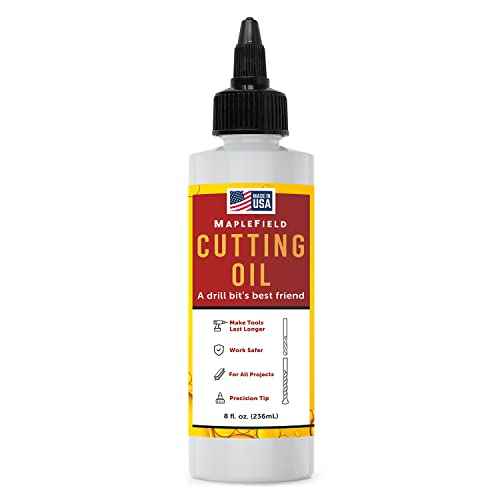 Thread Cutting Oil for Drilling Metal - Precision Machine Cutting Fluid for Metal Drilling & Milling - Drill Bit Oil - Tapping Fluid - Made in USA - 8oz