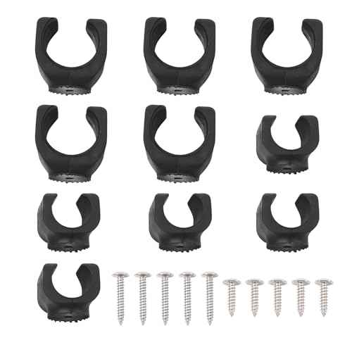 10Pcs Universal Flashlight Holder with Screws,Torch Mounting Brackets for Mounting Flashlight in Truck,Universal Clips for LED Flash Light or Similar Items(5 Big, 5 Small)