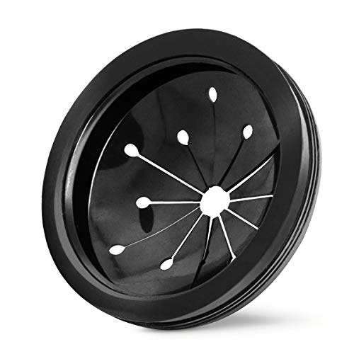 CLEESINK 3-1/8 Inch Black Splash Guard Collar for Garbage Disposals - Food Waste Disposer Parts, 1 Pack