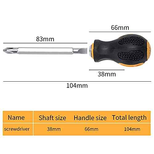 GJ-0120 Phillips Screwdriver Cross Head Slotted Screwdriver 2 in 1, SL 6 * 38
