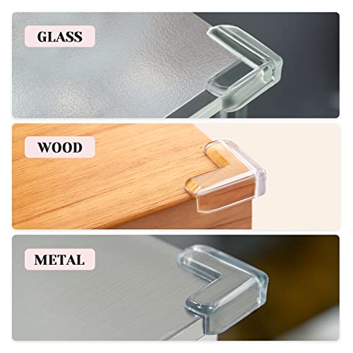 8 Pack Clear Baby Corner Protectors - Childproof Furniture Guards by AIXMEET