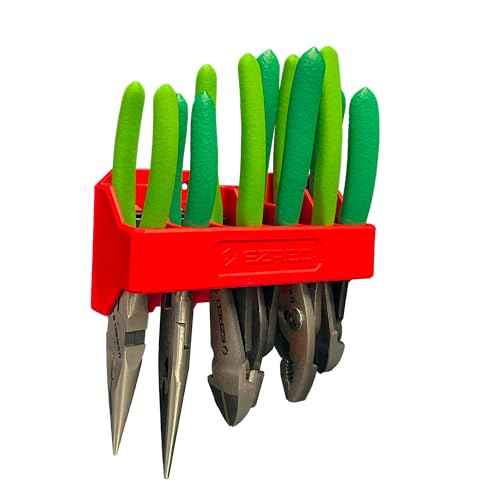 EZRED EZPH6 Magnetic Plier Holder Red, Holds 6 Pliers