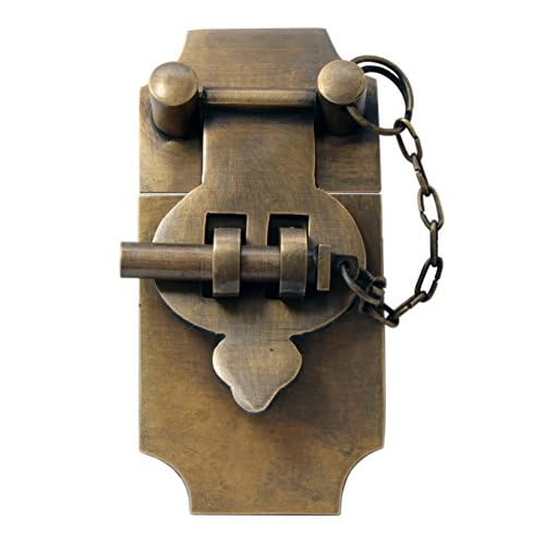 4 Inch Large Antique Style Trunk Hasp with Chain Pin by Nesha