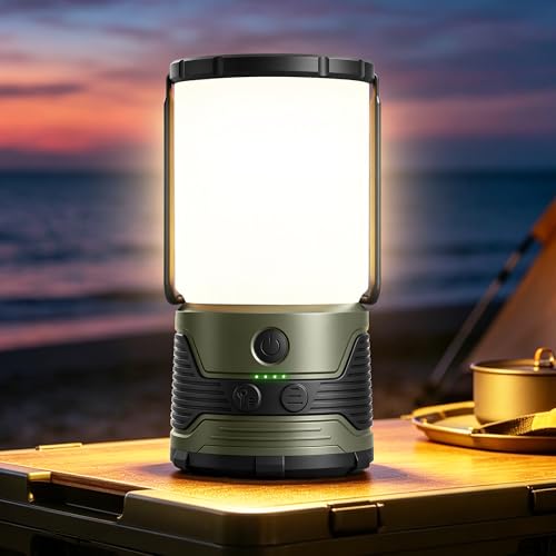 Rechargeable LED Camping Lantern 1200LM with Power Outage Emergency Light