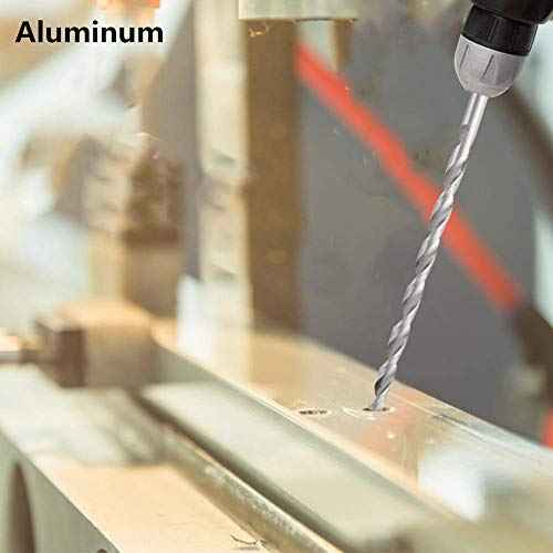 5Pcs 150mm Extra Long Drill Bit High Speed Steel Straight Shank Tool Sets 2-5 mm for Wood Plastic and Aluminum