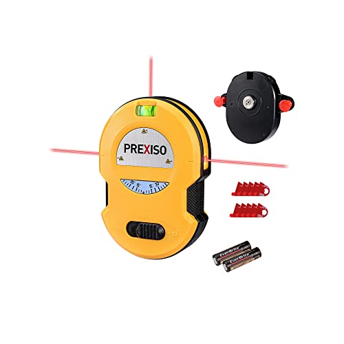 Prexiso Multi Surface Laser Level with LED Light & Vial for Accurate Alignment