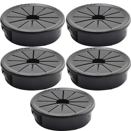 Aifeier ET 5PCS Petal-Shaped Cable Grommets 1-1/2 Inch (37.5mm) - Organize & Protect Wires