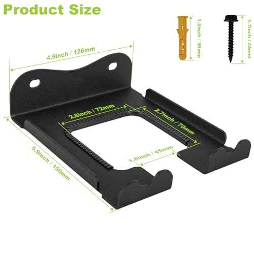 Garage Organizer Trimmer Rack,Garden Power Tool Hanger Weed Whackers Holder Wall Mounted for Grass Trimmer, Hedge Trimmer, Garage Trimmer,Garage Organization Storage Shed Organizer