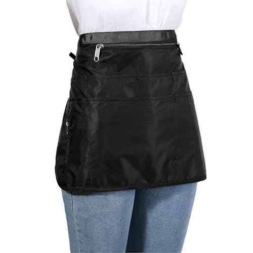 Barber Apron with 7 Pockets, Hair Stylist Apron for Men Women, Waterproof and Bleach-proof Hairdresser Bag for Cosmetology