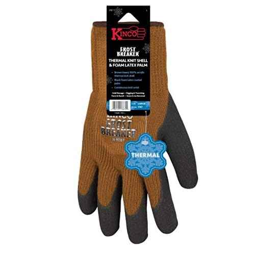 Kinco - Frost Breaker Heavy Thermal Work Gloves, Warm, Latex Grip, (1787)