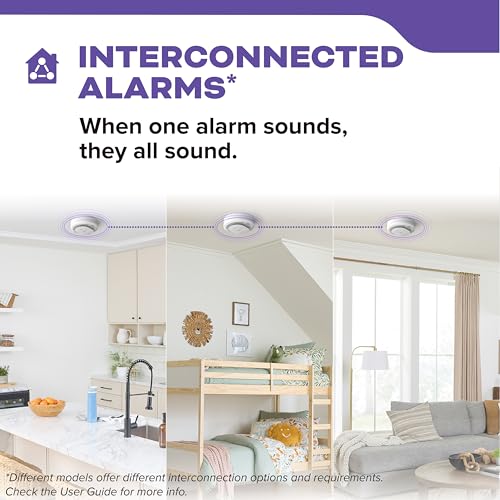 Kidde Hardwired Smoke & Carbon Monoxide Detector, AA Battery Backup, Voice Alerts, Interconnectable, LED Warning Light Indicators, 2 Pack