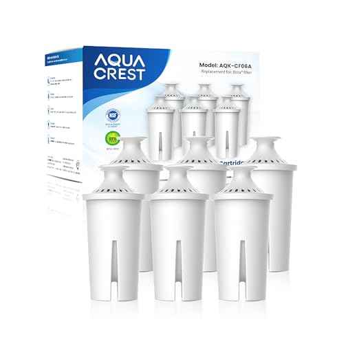 AQUA CREST Replacement for Brita¢ç Filter, Brita¢ç Water Pitchers and Dispensers, Classic OB03, Mavea¢ç 107007, and More, NSF Certified Pitcher Water Filter, 1 Year Filter Supply, 6 Count