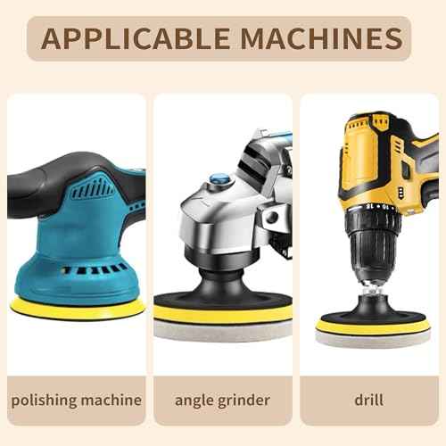 8 PCS 3 Inch Wool Felt Polishing Pad, Buffing Pads Wool Polishing Disc for Orbital Sander (3 Inch Small Size)