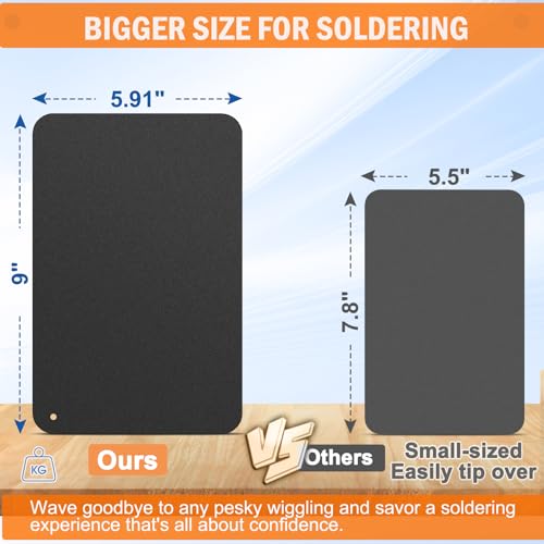 Drdefi Magnetic Helping Hands Soldering Third Hand, Drdefi Soldering Station with Alligator Clips PCB Circuit Board Holder Tool 4 Gooseneck Arms Non-Slip Base for Electronics Repair Jewelry Hobby