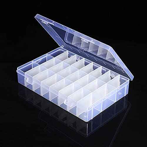 OriGlam 24 Compartment Electronic Component Storage Box Case, SMD SMT Case, Electronic Boxes