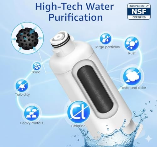 2-Pack HAF-QIN/EXP Water Filter Replacement for DA97-17376B | Carbon Block, 6-Month Filter