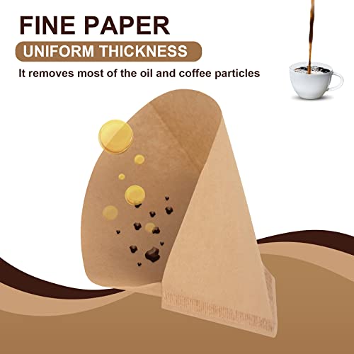 100 Pcs #4 Coffee Filters for Ninja Coffee Maker - Brikinte, BPA-Free, Disposable