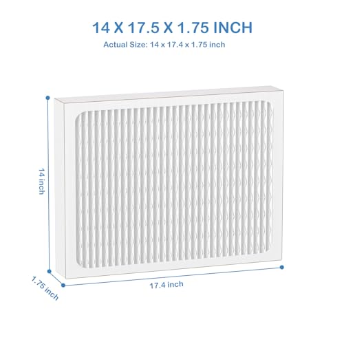 Cooyafan 14 x 17.5 x 1.75 MERV 13 Replacement Dehumidifier Filter 2-Pack for Santa Fe/ Honeywell DR90 DR120