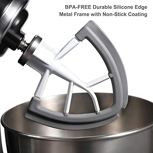 Flex Edge Beater for KitchenAid Tilt-Head 4.5-5 Quart White – Reikame