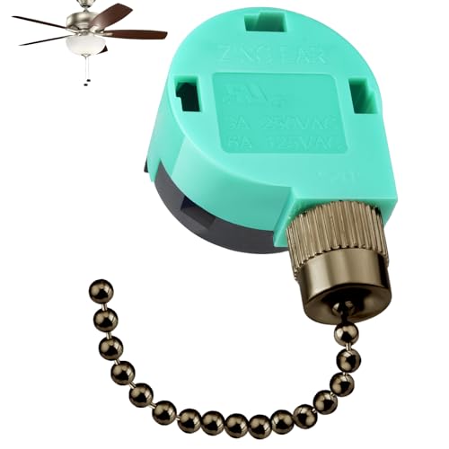 Bronze ZE-268S6 3-Speed Ceiling Fan Switch, 4-Wire