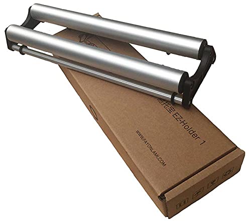 POVOKICI Aluminum Media Roll Holder Mobile Tray for DTF Film and Vinyl Film Finishing