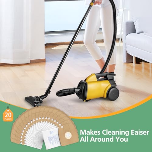 Style MM Vacuum Bags 20 Pack for Eureka Mighty Mite 3670/3680 Canister Vacuums