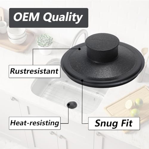 Jayen Replacement Sink Stopper for 3.5-Inch Kitchen Drains - Compatible with Kohler, Waste King, Whirlpool
