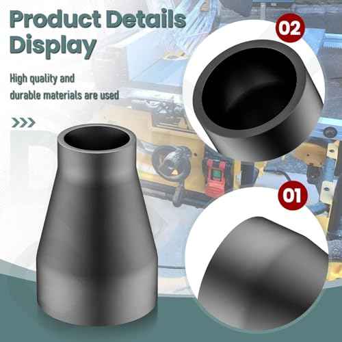 Table Saw Vacuum Adapter 2 1/2" Outlet Dust Collection Adapter for DeWalt 4 gallon vacuum DWE7491 DWE7491RS Table Saws & Shop Vac (DXV10P)