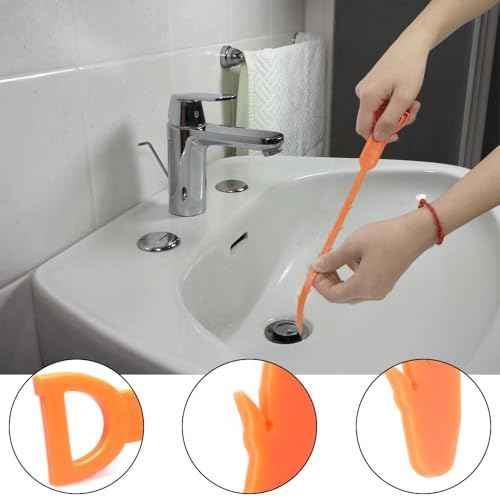 Forlivese 3 Pack 25 Inch Drain Snake,Drain Clog Remover,Sink Snake for Sewer Kitchen Sink Bathroom Tub Toilet Clogged Drains Relief Cleaning Tool
