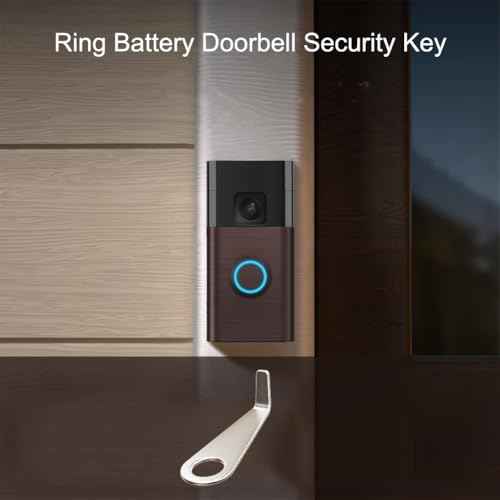 Video Doorbell Key Replacement Tool, Secure Removal Key Tool Compatible with All-New R/ing Battery Doorbell (2024), Ring Doorbell Camera Opening Key Tool (2 Pack)
