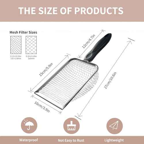 2 PCS 2-in-1 Gardening Soil Sifter Set with 3.8/5mm Mesh, Garden Sieve & Shovel Sifter Screen Potting Scoop for Sand, Dirt, Rock Compost, Stainless Steel & Ergonomic Handle