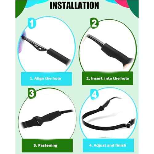 Kids Glasses Strap for Boys, Toddler Glasses Strap for Kids(6.5-10"),Eye Glass Ear Gripper-Eyeglass Ear Grips