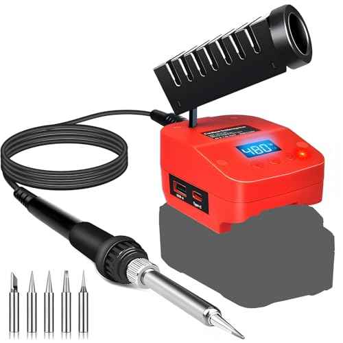 Cordless Soldering Iron Station Tool for Craftsman V20 20V Battery,PortableElectric Fast Heating Up Soldering Iron with USB&Type C for Craftsman 20V for DIY,Appliance Repair,Wire Welding(NO Battery)
