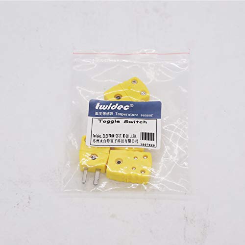 Twidec/2 Pair K Type Male Female Thermocouple Plug Adapter Cable Wire Connector