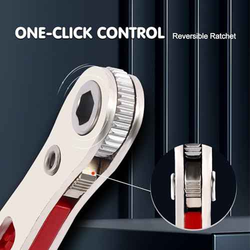 22-in-1 Magnetic Ratchet Screwdriver Set w/Reversible Wrench & Bits | Compact for Tight Spaces, DIY/Home/Car Repairs | Best Gift for DIYers, Handymen & Men