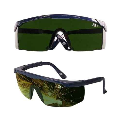 LANON Welding Safety Glasses,IR Filter Shade 5.0 Lens,Anti-Scratch & Anti-Impact,ANSI Z87.1 Double-sided Antifog,Wrap-Around Protective Safety Goggles,UV Protection