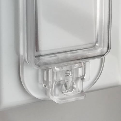 LRANFOW 2-Pack Clear Rocker Light Switch Cover Guard, Child & Pet Proof