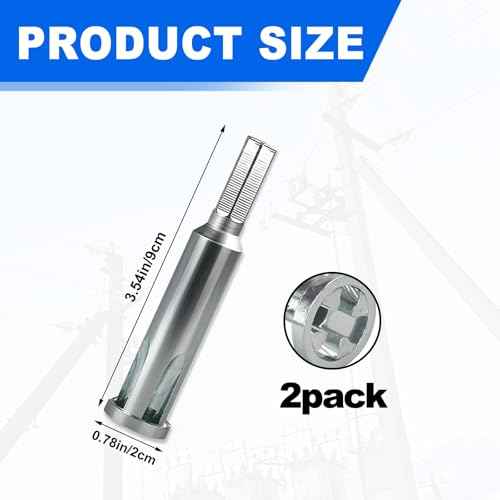 2 Pack Wire Twisting Tool, Electric Wire Twister, Hex Twisting, Wire Nut Twister for Drill, Electrician Tools Wire Nut Twister Hand, Wire Twister Tool for Impact Drill