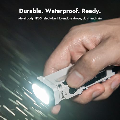 WUBEN X4 Rechargeable EDC Flashlight Black with Multi-Mode RGB Light