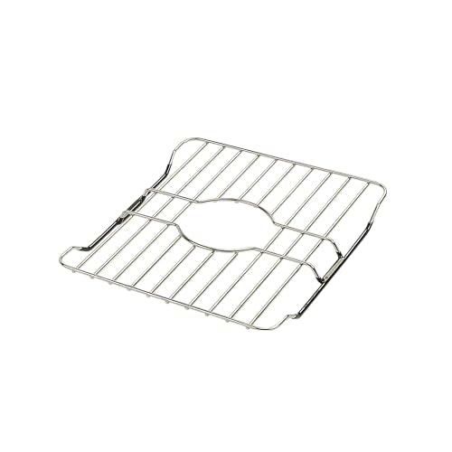 SunnyPoint Small Stainless Steel Sink Protector Rack 10.75" x 12.4" Rust-Resistant Grid