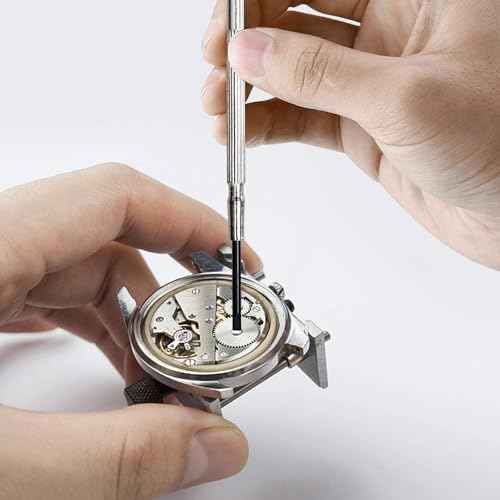 11Pcs Small Screwdriver Set, Mini Screwdriver Set, Eyeglass Repair Screwdriver with 11 Different Size Flathead and Philips Screwdrivers, Ideal for Watch, Jewelers